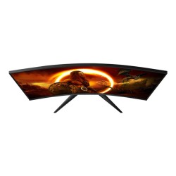 AOC Gaming - incurvé - 32" - 2560 x 1440 QHD @ 165 Hz - 1 ms - noir, rouge