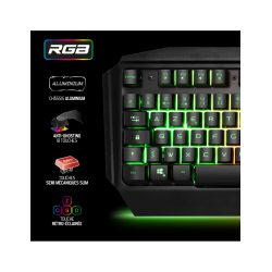 Pack Gamer 3en1 (Clavier/Souris/Tapis) Spirit of Gamer Ultimate 500 RGB (Noir)